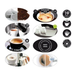 MAGIMIX Combiné Cafetière Expresso/Filtre Automatique Chromé Mat -Magimix magimix combine cafetiere expressofiltre automatique chrome mat 4