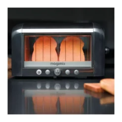 MAGIMIX Toaster Grille Pain électrique VISION Inox Brossé Et Poli Brillant